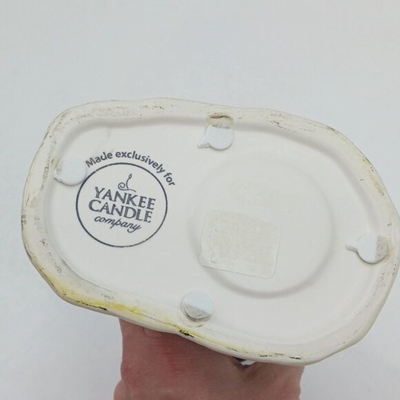 Yankee Candle Ceramic Lighthouse Candle Holder Patriotic Red White Blue Coastal - Picture 5 of 5